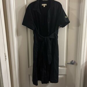 Michael Kors Black Collared Dress